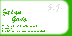 zalan godo business card